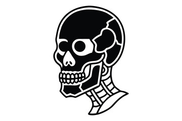 human skull vector illustration