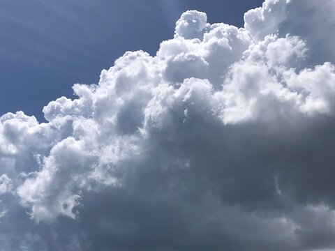 blue sky with clouds