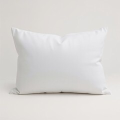 White Pillow on Neutral Background – Blank Cushion Mockup for Design or Branding 