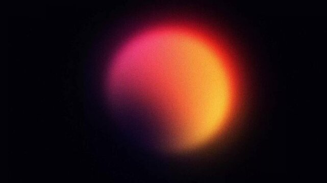 abstract red and orange blurry gradient sphere pulsating, animated looping background