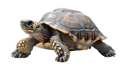 Fototapeta premium Big turtle isolated on transparent background high .png