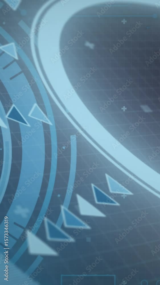 Poster animation of data processing over scope scanning