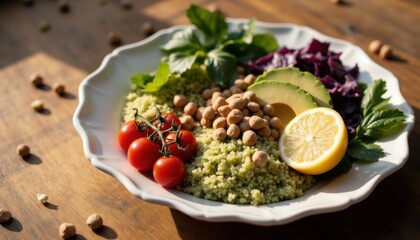 fresh vegetables on a wooden board