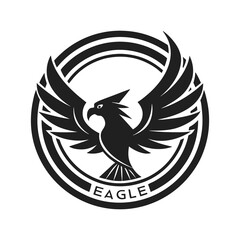 Eagle logo vector art illustration