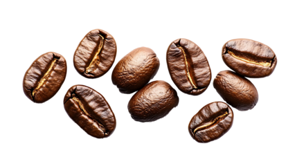 Coffee beans isolated on transparent background hi yuiytu .png