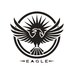 eagle emblem vector illustration