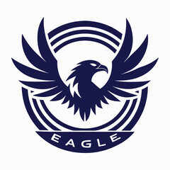 eagle  logo  with wings