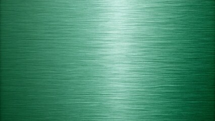 Brushed green metal surface with horizontal lines and subtle light reflection