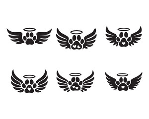 Obraz premium Dog Paw Print SVG