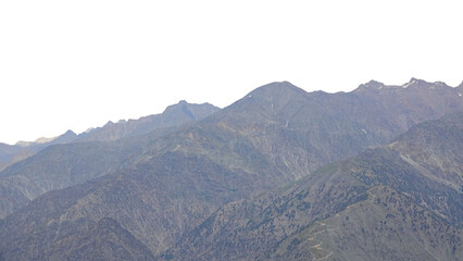 Mountains with Copy Text Space. Majestic Himalayan Landscape Element for Travel Posters, Nature Illustrations, and Scenic Design Projects. PNG File