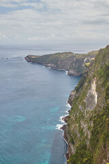 Fototapeta premium view of the coast of the sea