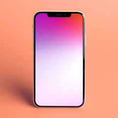 vector illustration of a mobile phone mockup