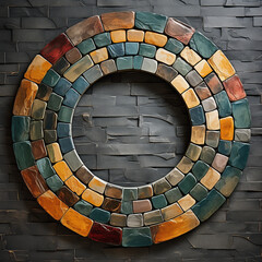 colorful mosaic tiles