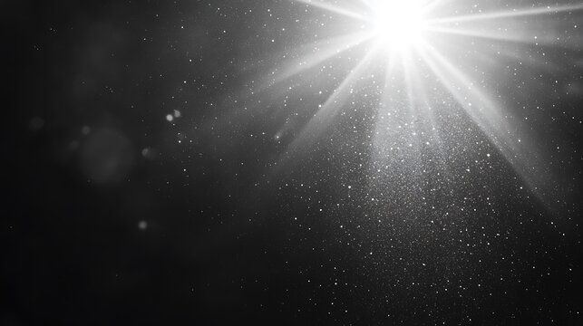 Glimmering light effect on a dark background. - Powered by Adobe