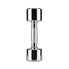 Chrome dumbbell for fitness and weightlifting