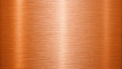 Brushed copper metal surface with horizontal grain and warm sheen