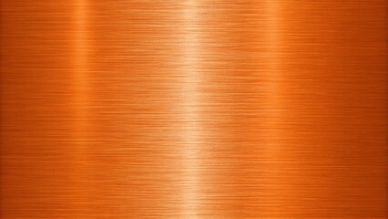A brushed copper metal surface with horizontal lines and a central highlight