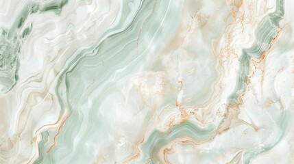 Elegant Green Onyx Marble Background with Gold Veins