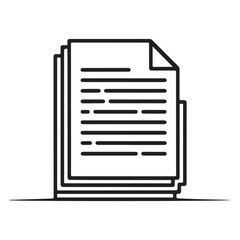 Stacked Documents With Text Lines paper