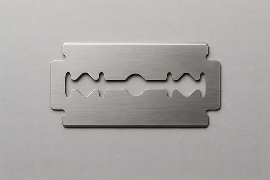 razor blade isolated on white