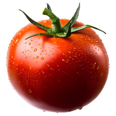 Closeup ripe red tomato fresh produce image