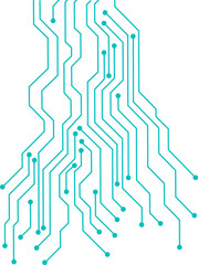 Obraz premium blue circuit board electronic