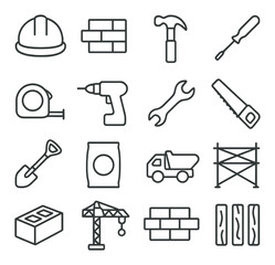 Fototapeta premium Camping gear collection, outdoor equipment icons. hiking and adventure essentials set