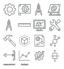 Transportation icon collection: travel symbols and transport design elements set