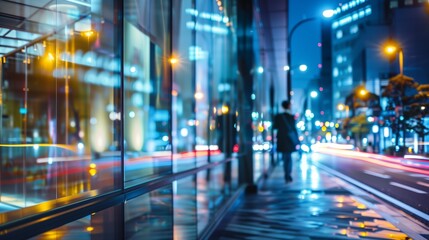 modern light high beautiful photo office blurred quality background city circle landscape night business motion white blue scene woman building blur design people travel space sky road architecture