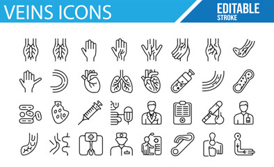 Healthcare and Anatomy Icons for Medical Design Projects