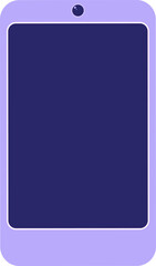 cell phone graphic vector illustration icon in bright neon color