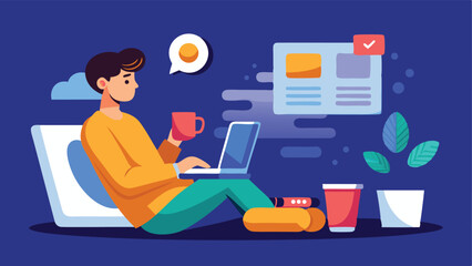 young woman working on laptop