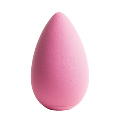 A soft beauty pink makeup blender sponge, isolated on a white or transparent background in high-resolution PNG format.
