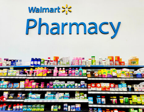 Walmart Store Pharmacy Department, Virginia, USA
