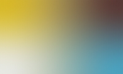 Soft Gradient Background with Grain Texture from Yellow to Blue to Brown new 2025 trendy grainy...