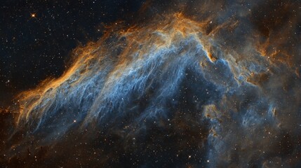 Cosmic nebula tapestry