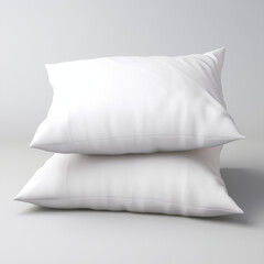 two pillows on a white background