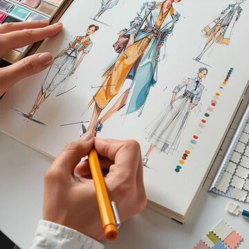 malen, zeichnung, skizze, mode, entwurf, kleid, designer, plan, zeichnung, kugelschreiber, papier, bleistift, business, bauplan, anlagen, engineering, design, architekt, branche, haus, herrscher, arch