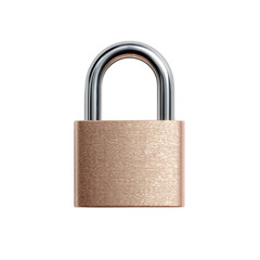 Naklejka premium Secure bronze padlock symbolizing protection, safety, and privacy in digital and physical contexts.