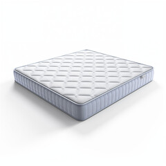 abstract 3d mattress on white background