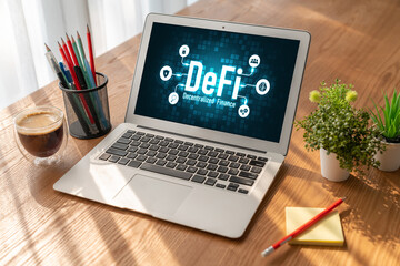 Software development programming on computer screen for modish application and program coding