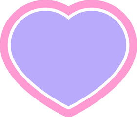 heart symbol graphic vector illustration icon in bright neon color