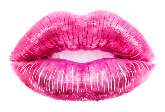 red lipstick kiss isolated on white background. PNG Transparent file type with high definition quality And vibrant color grading Available.