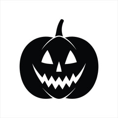 Spooky Pumpkin Flat Illustration