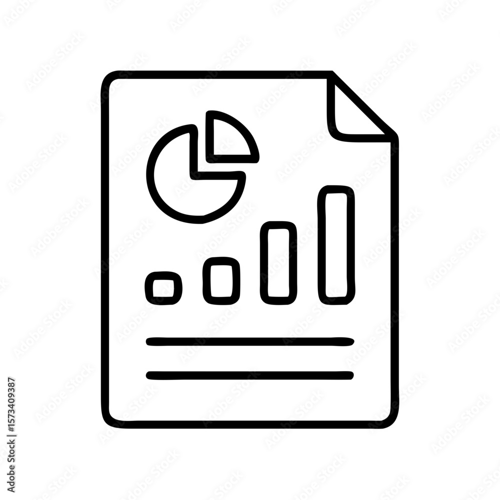 Poster data analysis report with pie chart and bar graph for business presentation and finance review on tr