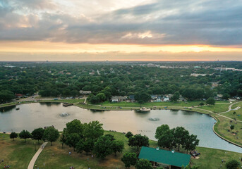 Aerial View of the City of Bedford, TX