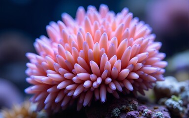 Pink ocean coral. High quality