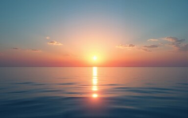 Sky background and water reflection on sunset. High quality