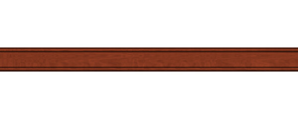 Realistic wooden brown molding baseboard wall wood trim paneling empty room interior border frame ceiling decorative trimwork panel design home decor background shape domestic detail