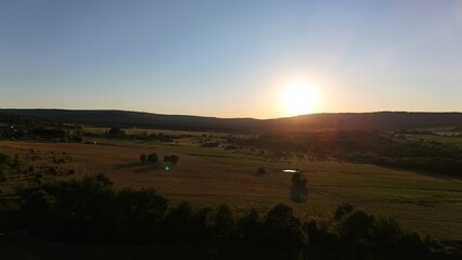 sunset in the mountains